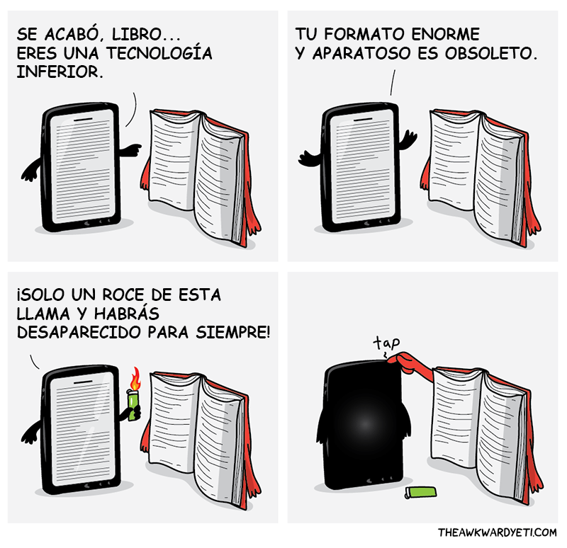 Illustration for article titled Por qué he aparcado el libro electrónico y he vuelto a comprar libros tradicionales